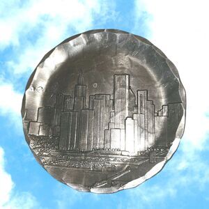 Wendell August Forge CHICAGO Hometown Collection Coaster Plate 4” Handmade